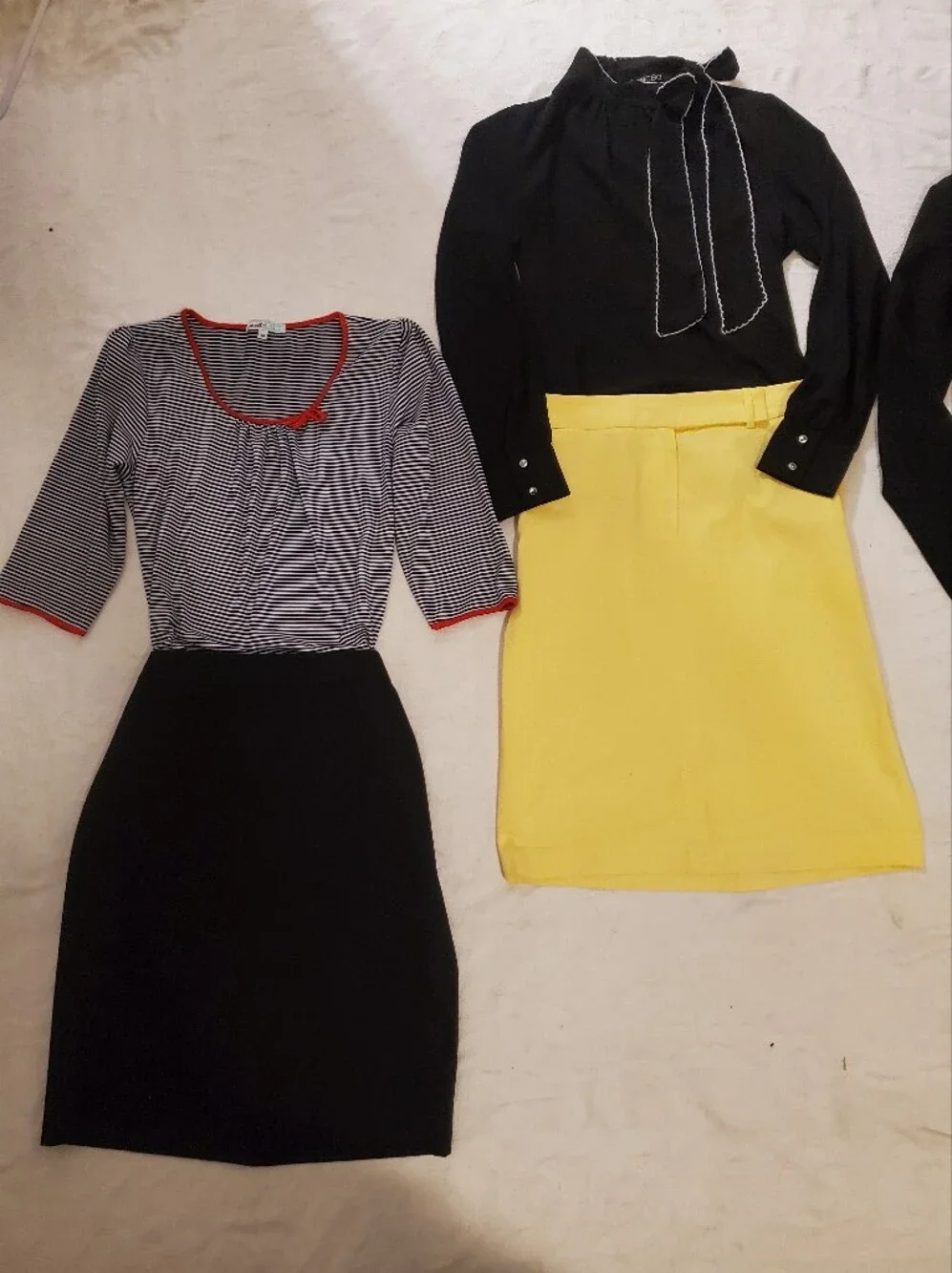 Lot 8 Office Work Pencil Skirts Blouses Blazer Bundle Skirt Set Suit Retro Chic